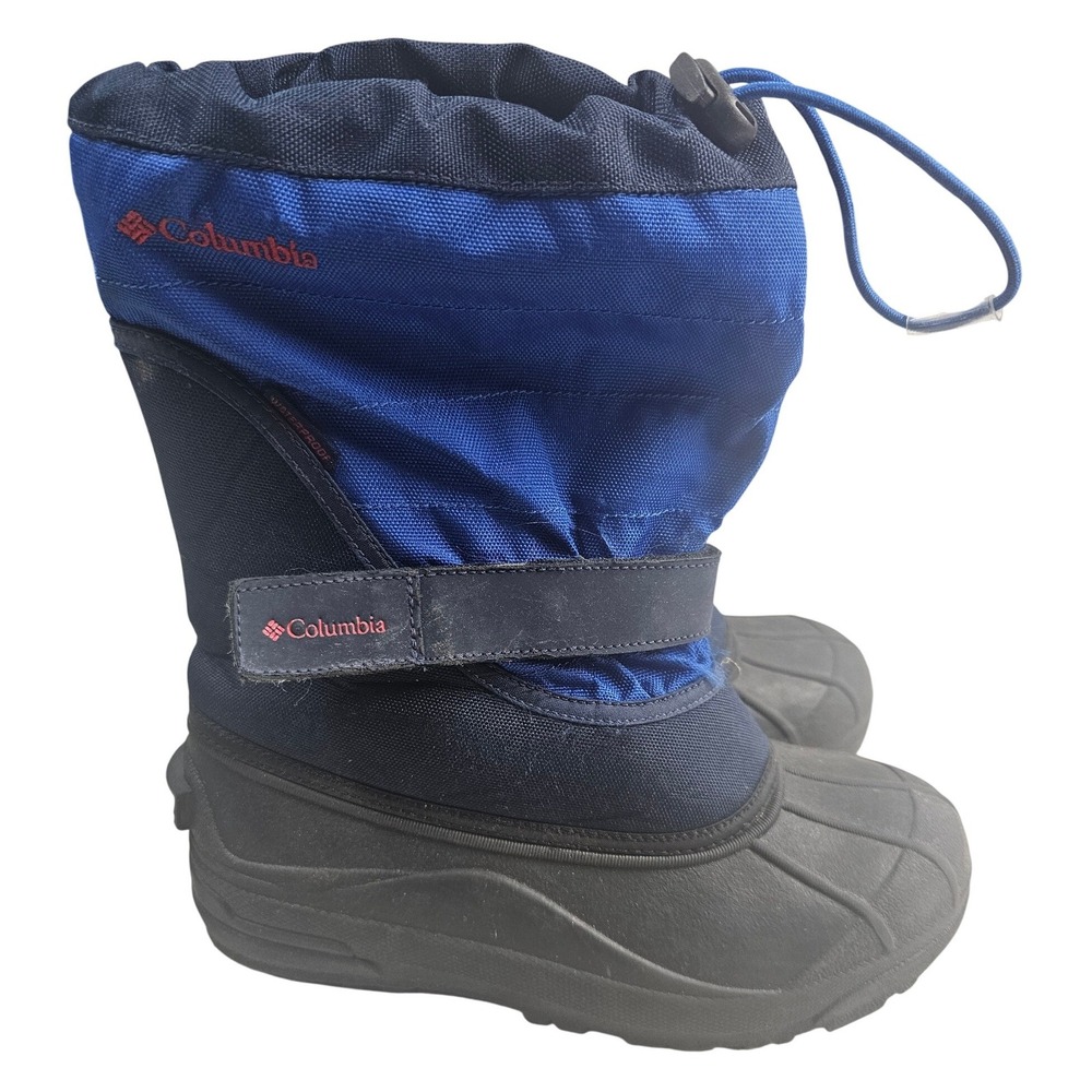 Columbia Kids Rope Tow Kruser 2 Waterproof Winter Snow Boots Blue Black Size 4